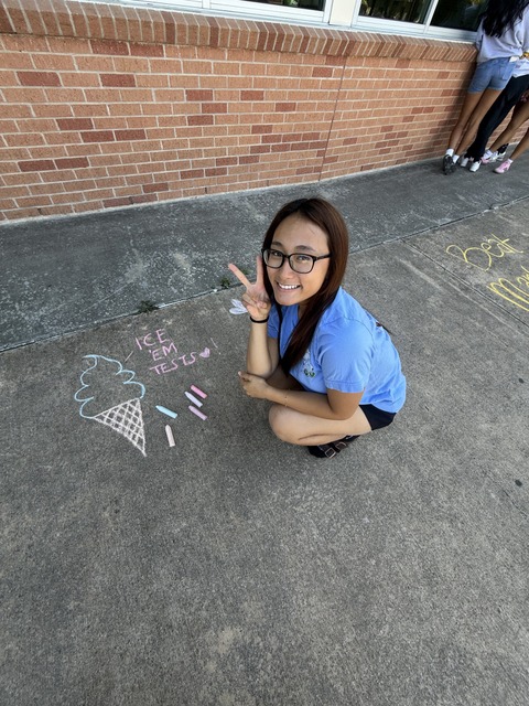 Key Club Sidewalk Chalk Art